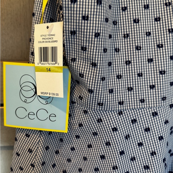 NWT CeCe Provence Dress in color Bluebird, Size 14 - Picture 8 of 8